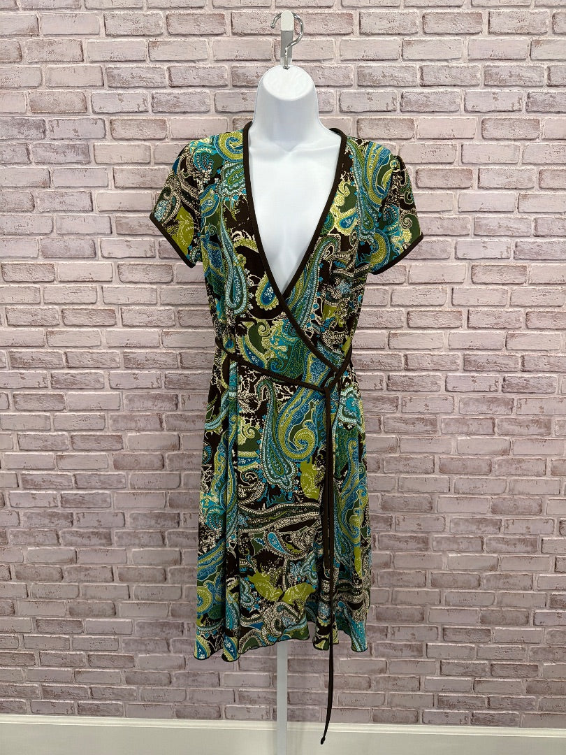 Apt 9 Dress, green/brown multi, Medium, Used - Good