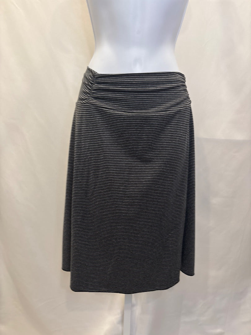 Tranquility Skirt, Black/grey stripes, XL