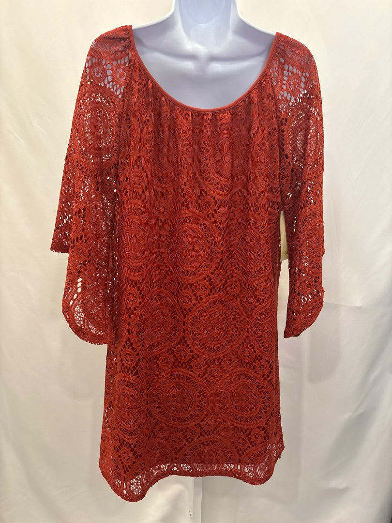 Tacera Dresses, Rust, Medium