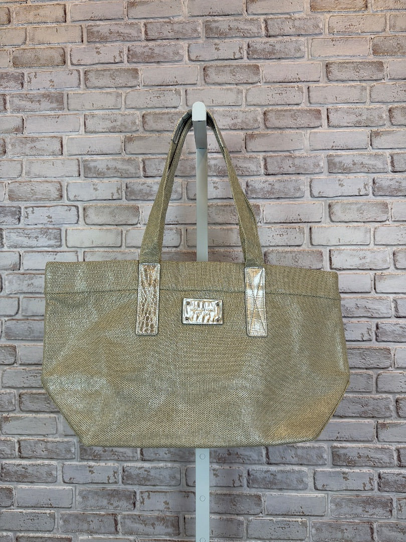 Michael Kors Tote, Straw/silver, One Size, Used - Good