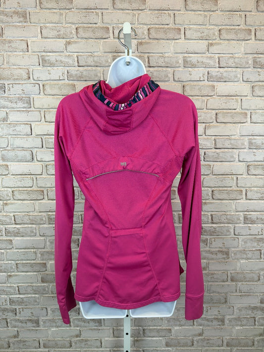 Lucy Half Zip Sweatshirt, Hot pink, Small, Used - Excellent