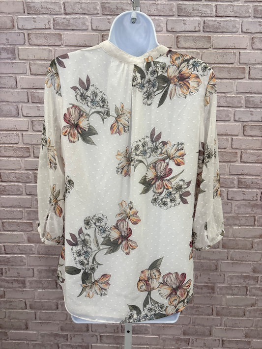 White House Black Market Shirt, White multi, 8, Used - Good