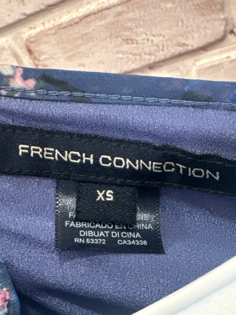 French Connection Shirt, Purple floral, Small, Used - Good