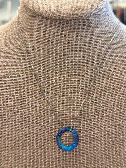 Various 925 Australian Crystal Necklace, Silver/crystal, One Size, Used - Excellent