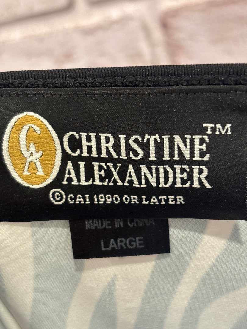Christine Alexander Tank top, Zebra, Large, Used - Good
