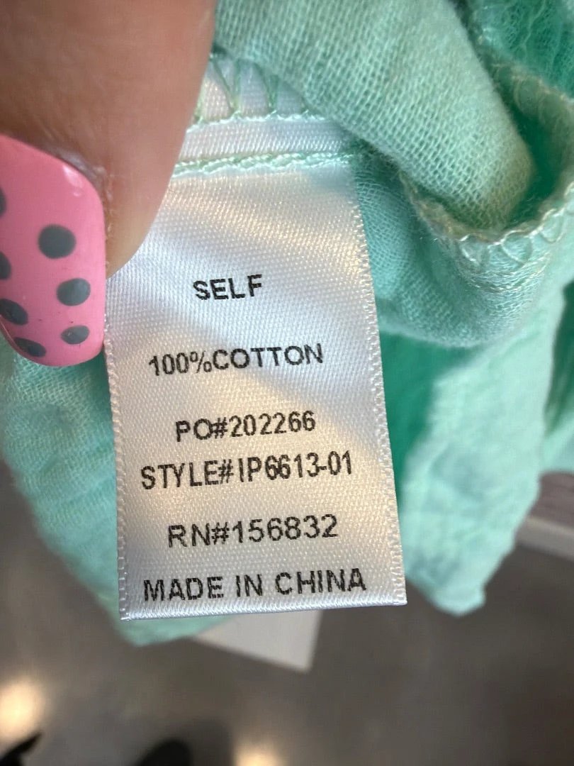 Bibi Top - Shirt – Bibi Shirt, Seafoam green, Medium, New With Tags