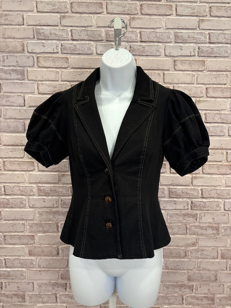 Betsy Johnson Shirt, Black, 8, Used - Good