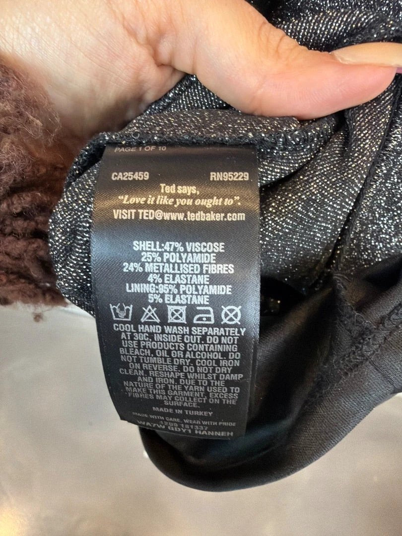 Ted Baker Dress – Ted Baker Dress, Black/silver, 3, New With Tags