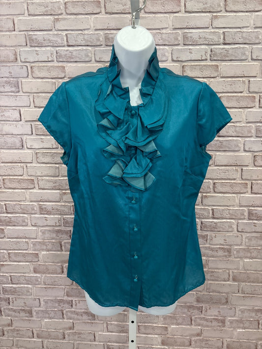 Talbots Shirt, Teal, 12, Used - Good