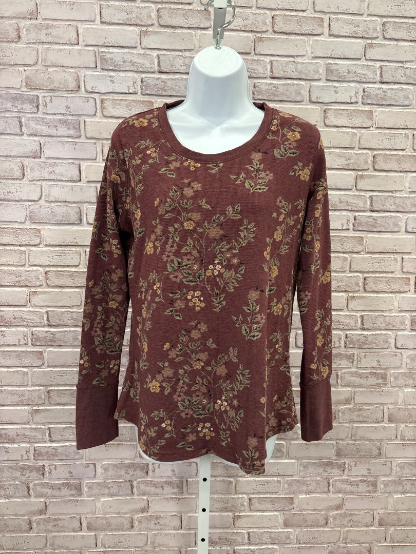 North River Outfitters Shirt, Maroon/brown multi, Large, Used - Good