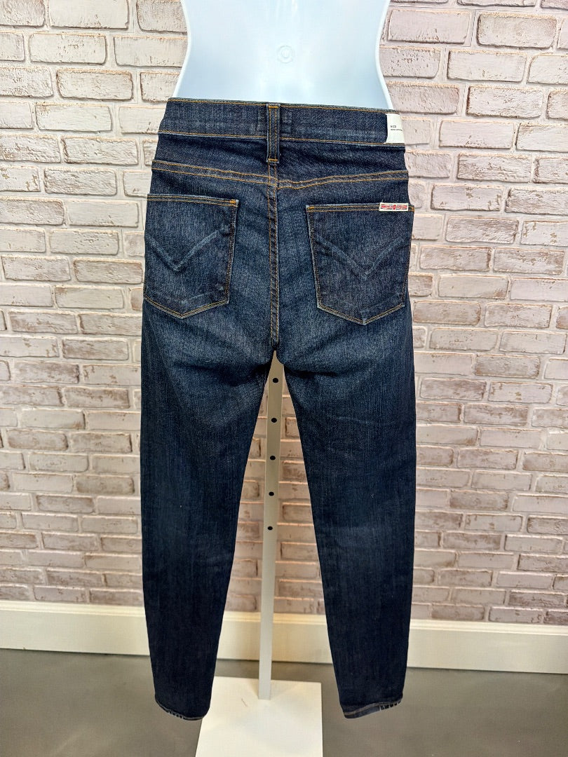Hudson Nico Midrise Super Skinny Jeans, dark denim, 27, Used - Good
