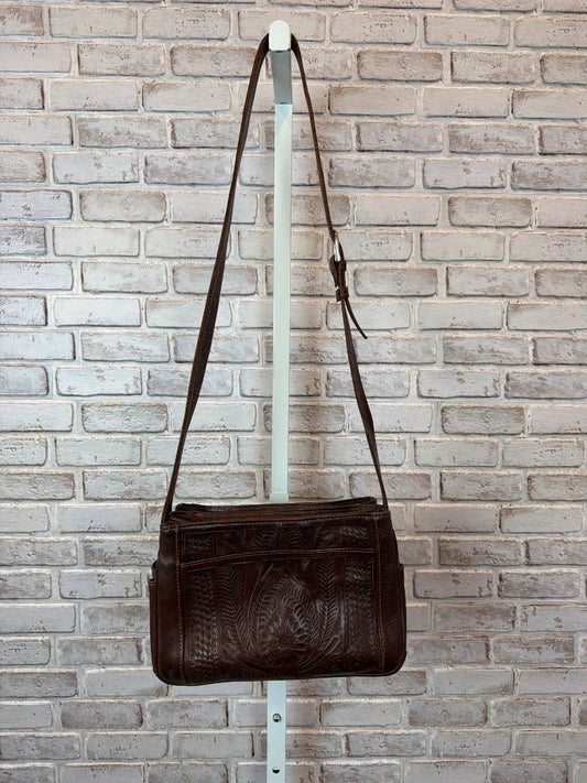 Brown Leather Crossbody Bag – Brown – Good Condition