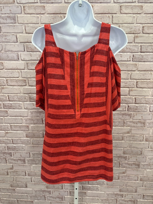 Soft Surroundings Shirt, Red stripes, Medium, Used - Good