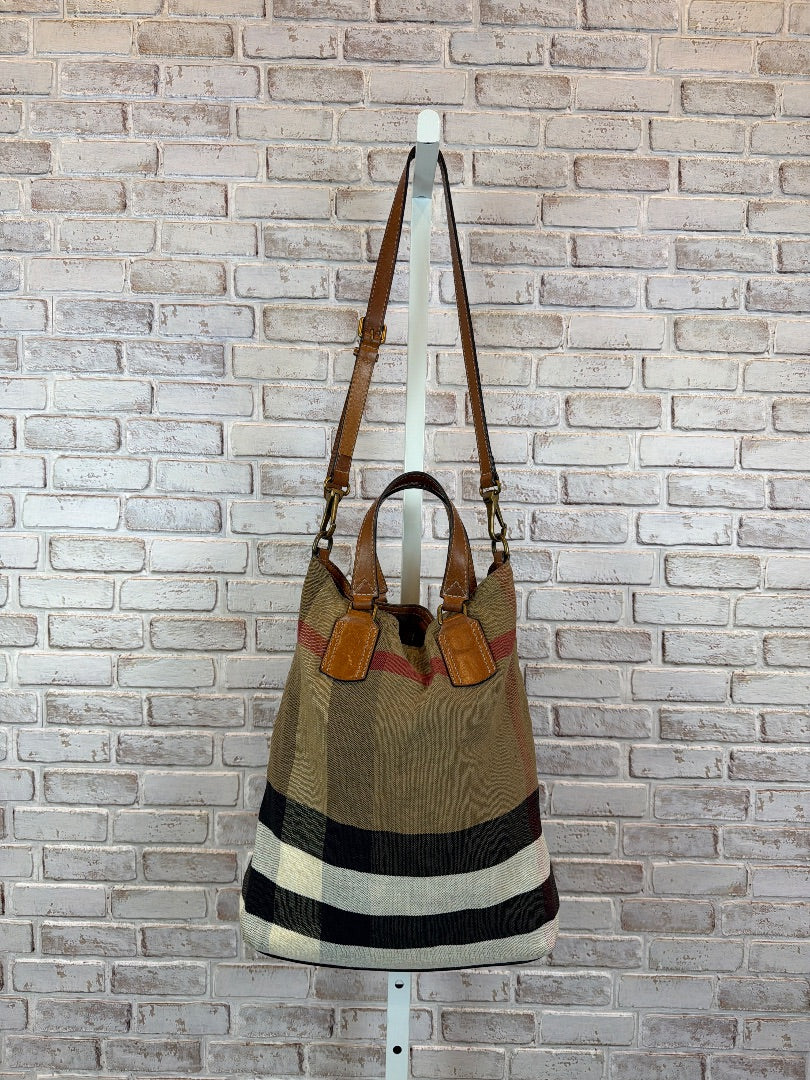 Burberry Handbag, Plaid, One Size, Used - Fair