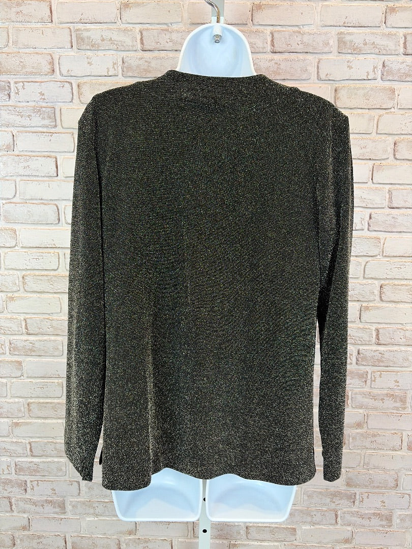 Chicos cardigan and cami set, Black/silver, Small, Used - Excellent