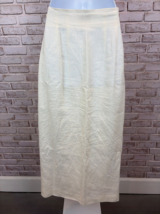 Talbots Irish Linen Skirt, White, Small, Used - Excellent