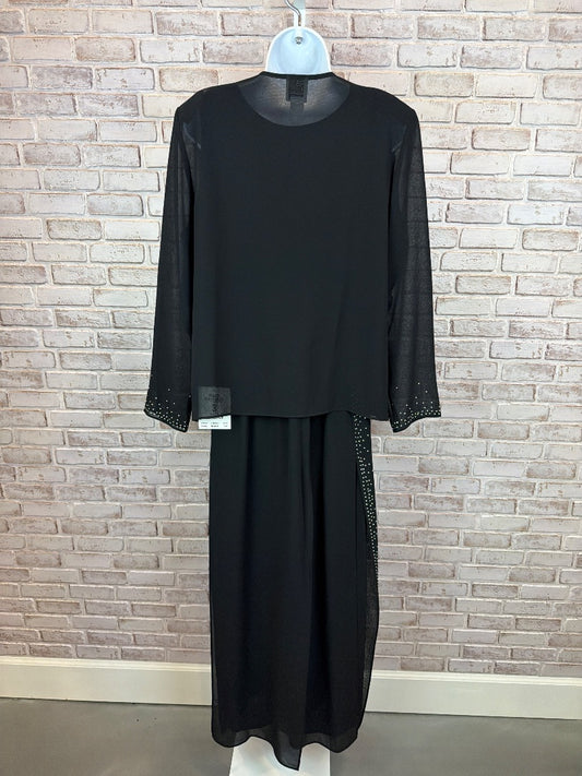 R&M Richards Matching Clothing Set, Black, 12, New With Tags