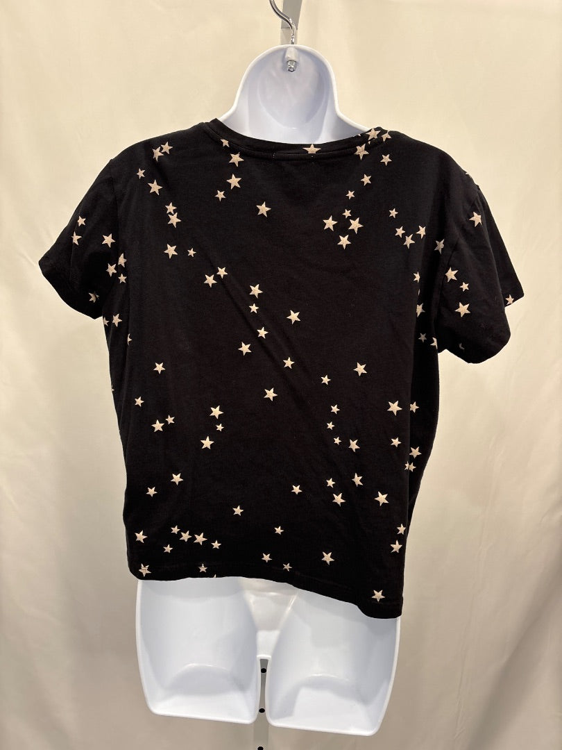 Sundry Tee shirt, Black/stars, Small