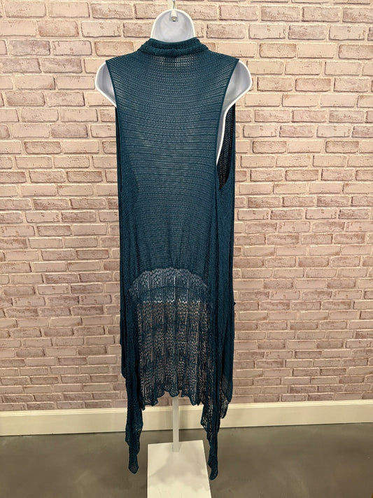 Grace & Lace Cardigan, Teal, One Size, Used - Good