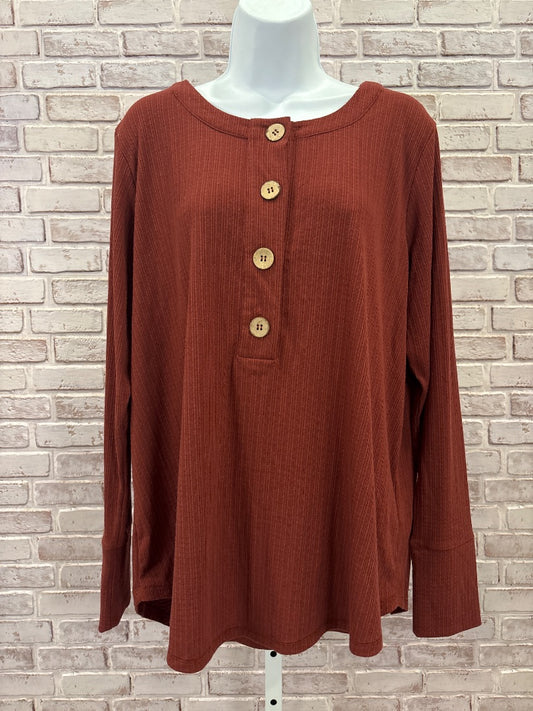 Grace & Lace Shirt, Rust, XL, Used - Good