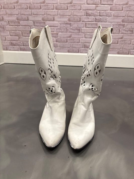 Mister shoes Cowgirl boots, White, 10, Used - Good