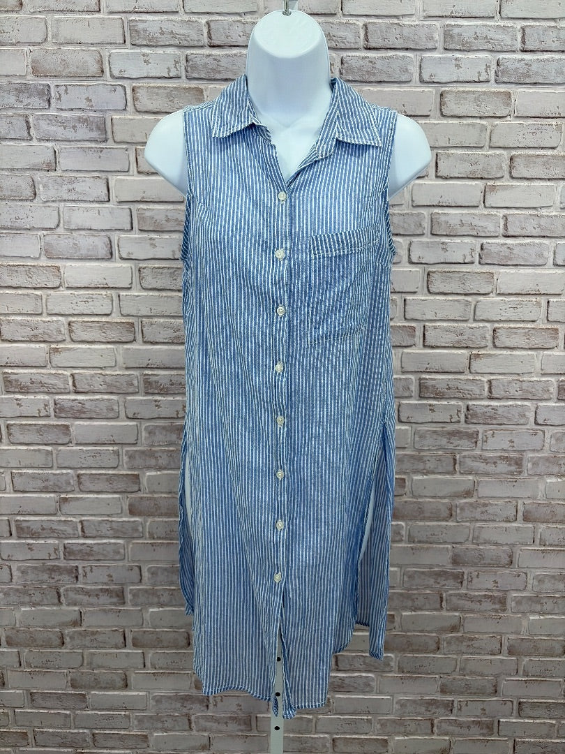 Japna Shirt, Blue/white stripes, Medium, Used - Good