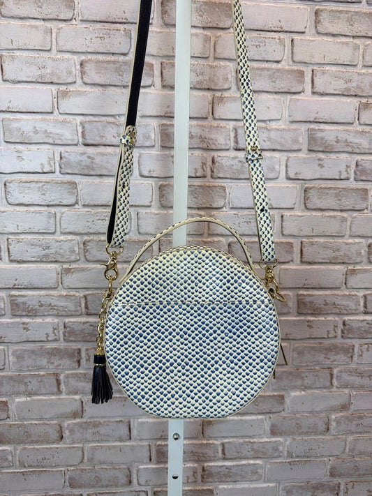 Brahmin Crossbody Bag – Blue/White – Excellent Condition