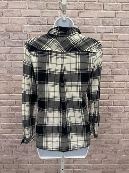 Cloth & Stone Shirt, Black/white plaid, Medium, Used - Good