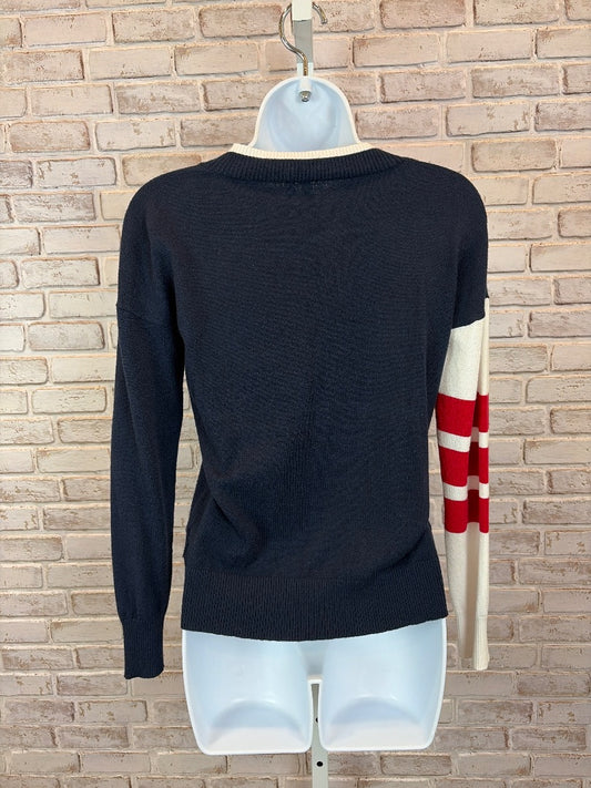GG Blue Sweater, Navy/white/red, XS, Used - Good