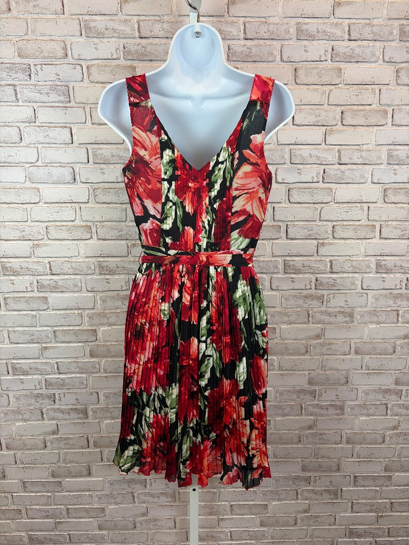 White House Black Market Dress, Red multi, One Size, Used - Good