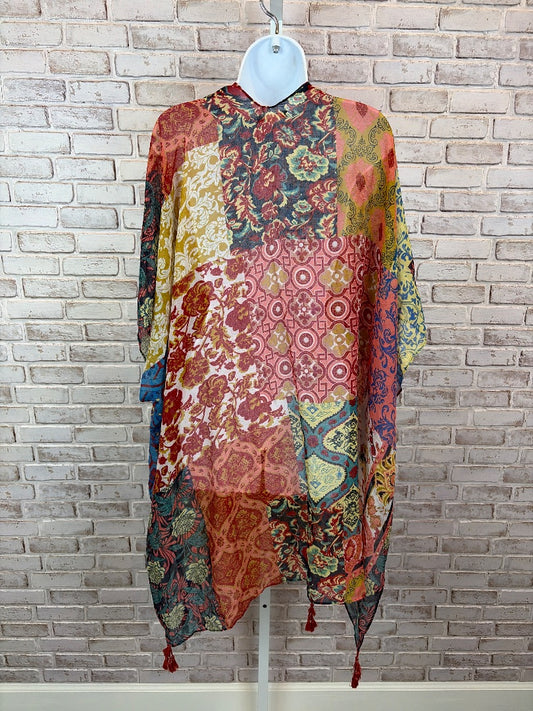 Moss Rose Duster, Multi, One Size, Used - Good