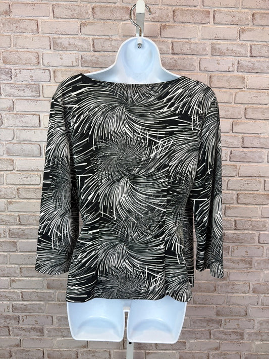 BCBG Paris Shirt, Black/white, Large, Used - Good