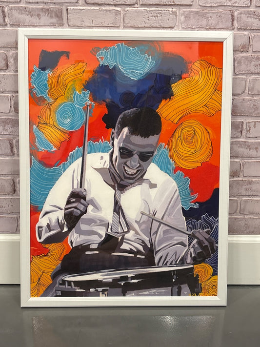 Sonic Strokes: 3 Joshua Patrick Gridley Framed art print, Multi, One Size, Brand New