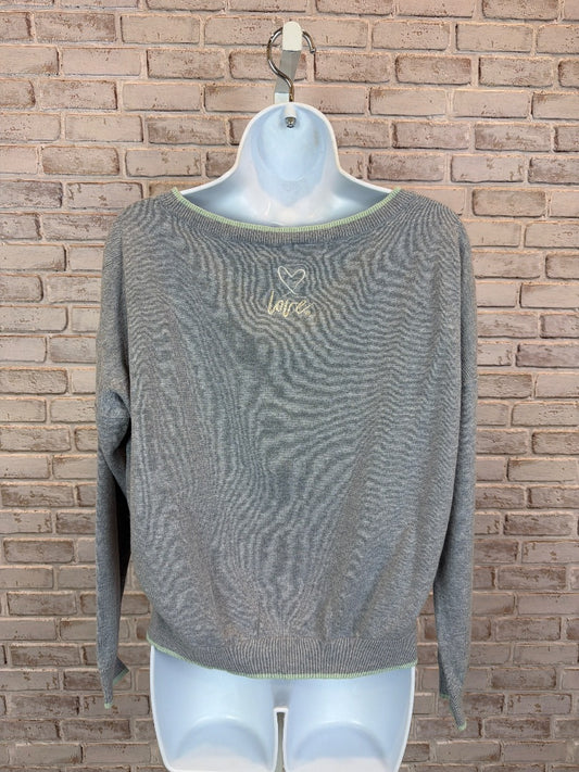 Victorias Secret “Love”” Sweater, Grey, XS, Used - Good