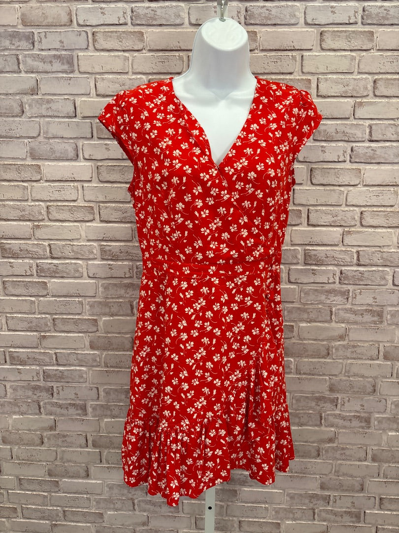 J.crew Dress, Red floral, Small/4, Used - Good