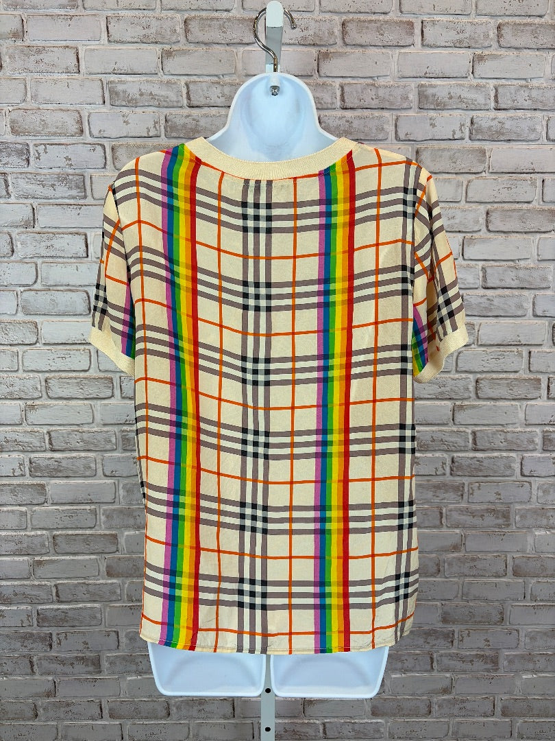 Parallel Shirt, Plaid multi, 40, Used - Good