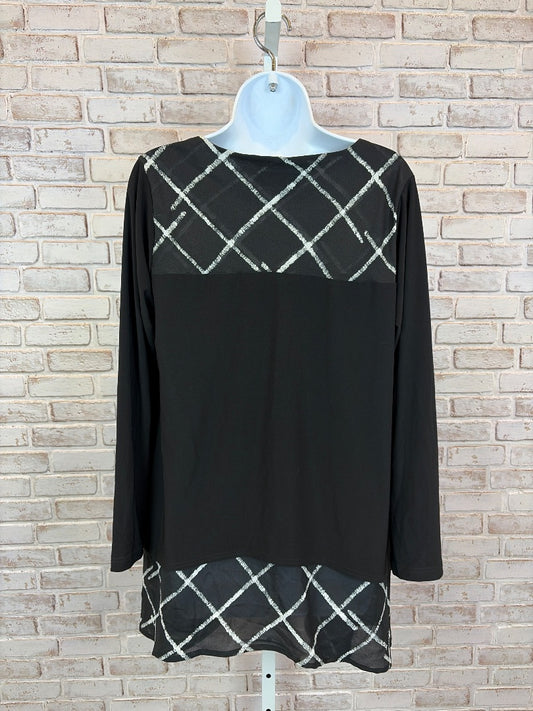 Sympli Tunic, Black/white, 10, Used - Good