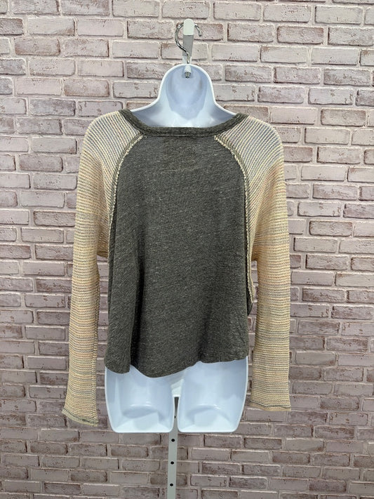 We the Free Shirt, Grey/beige, XS, Used - Good