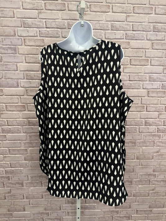 Mario serrani Tank top, Black/white, XXL, Used - Good