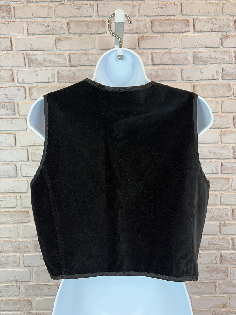 Merona Velvet Vest, Black, Medium, Used - Excellent