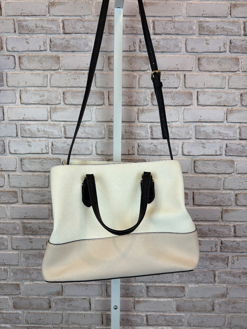 Kate Spade Handbag, White/beige/black, One Size, Used - Good