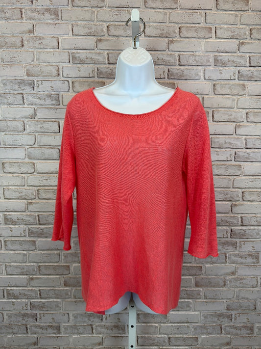 Eileen Fisher Sweater, Pink/orange, Large, Used - Good