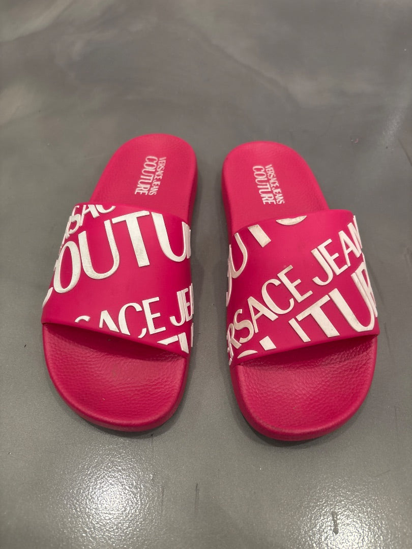 Versace Sandals, Pink, 38/7, Used - Good