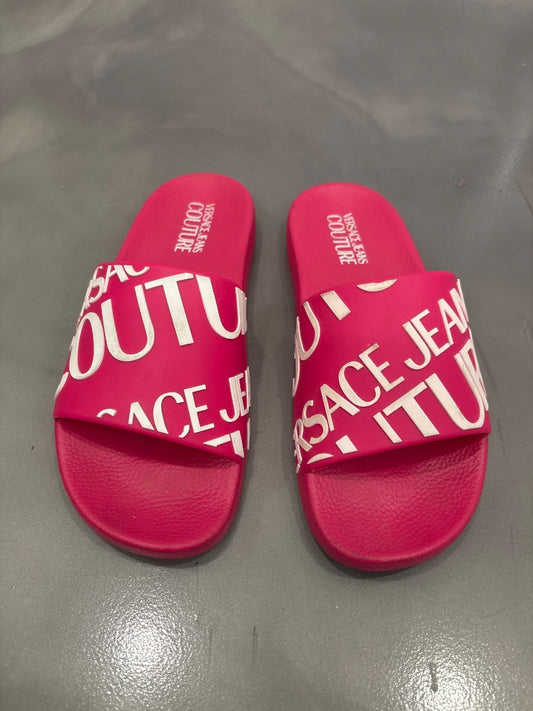 Versace Sandals, Pink, 38/7, Used - Good