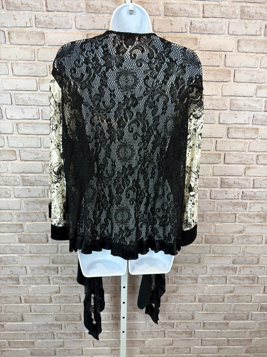 Carina Cardigan, Black/white, Medium, Used - Excellent