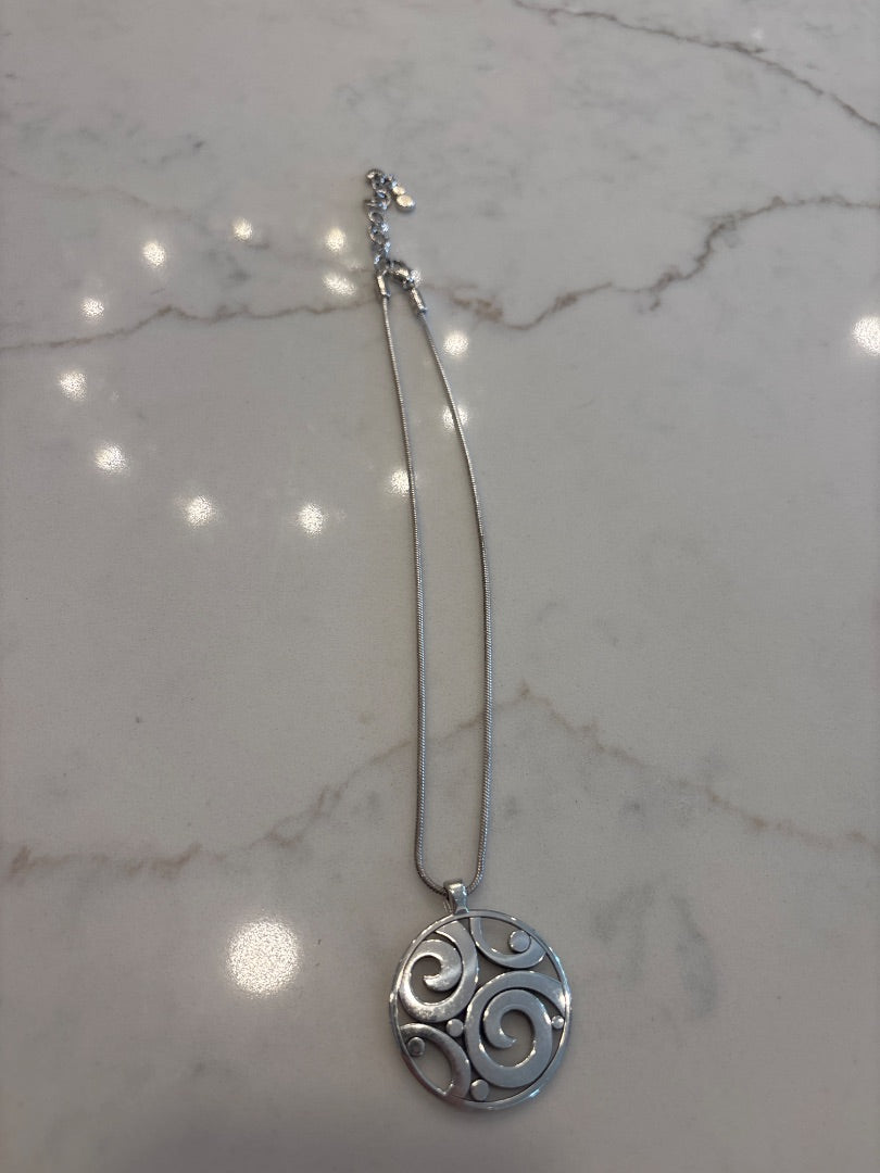 Brighton Necklace, Silver, One Size, Used - Good