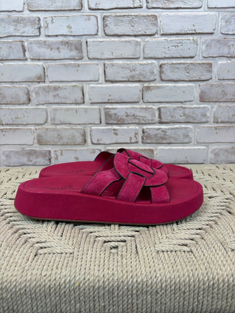 Naked Feet Sandals, Pink, 7.5, Used - Good