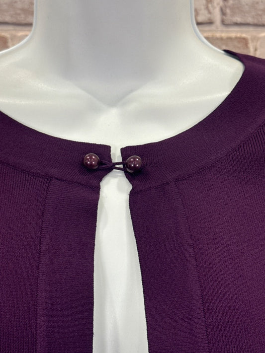 Coldwater Creek Cardigan, Purple, Medium, New With Tags