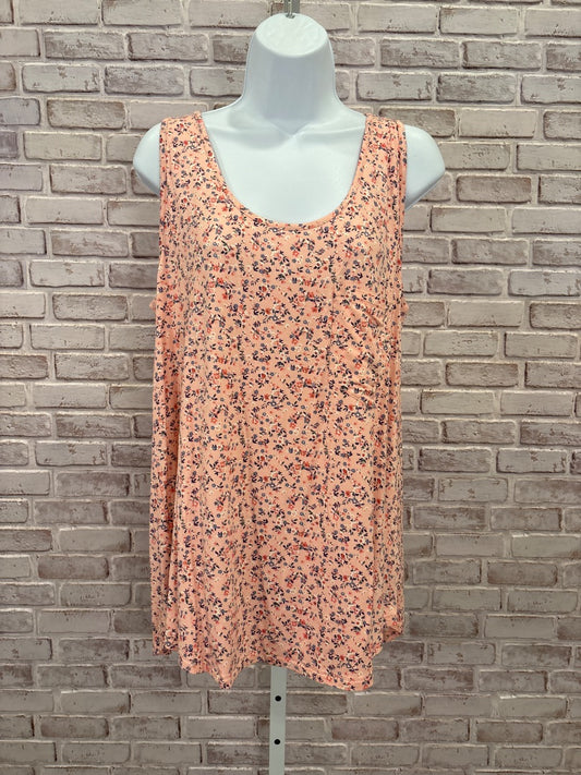 Grace & Lace Tank top, Pink floral, Large, Used - Good