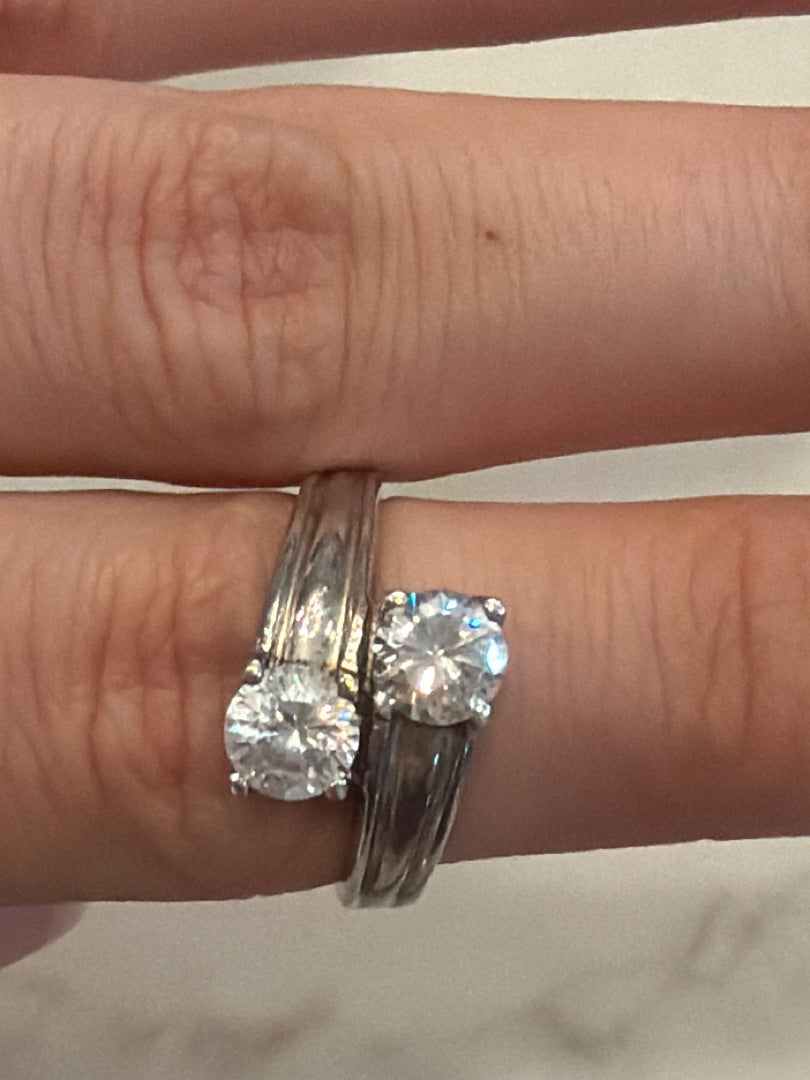 Various Sterling Ring, Silver, 6, Used - Good